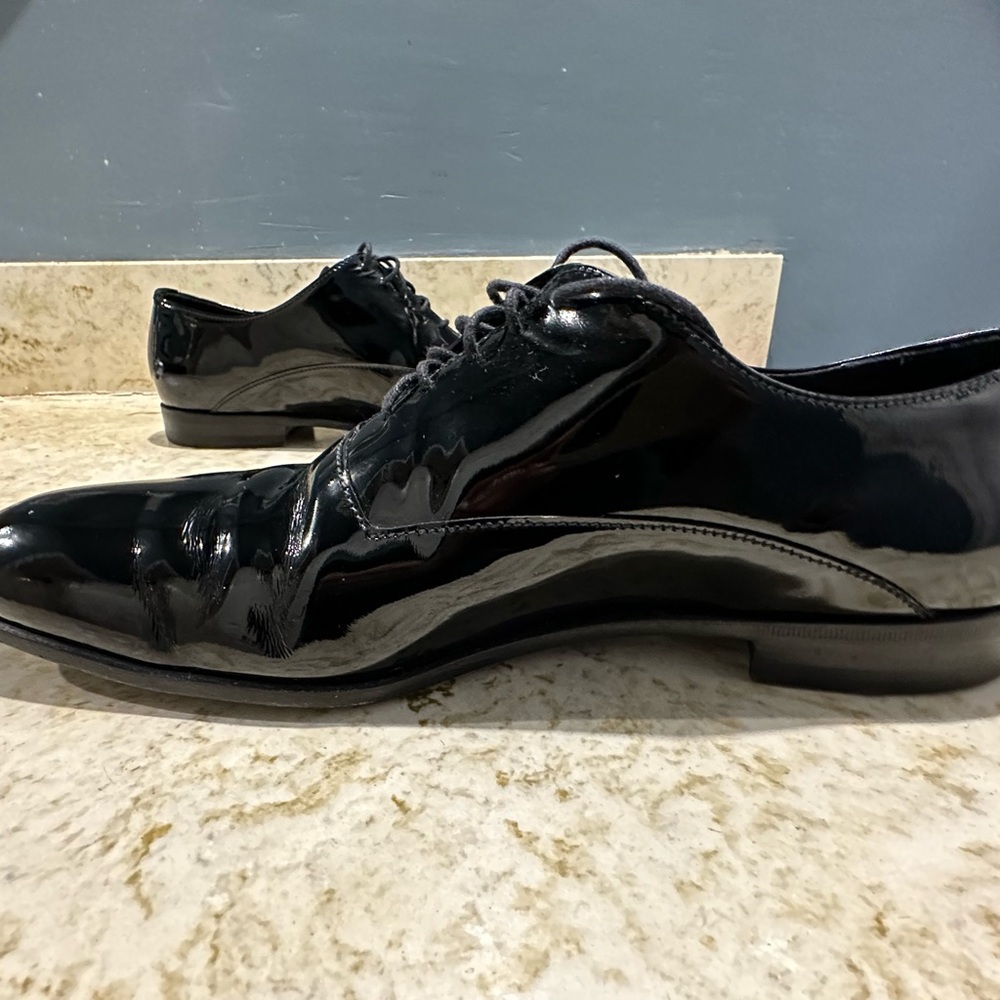 Prada Brushed Leather Laced Oxford Shoes - Picture 5 of 11